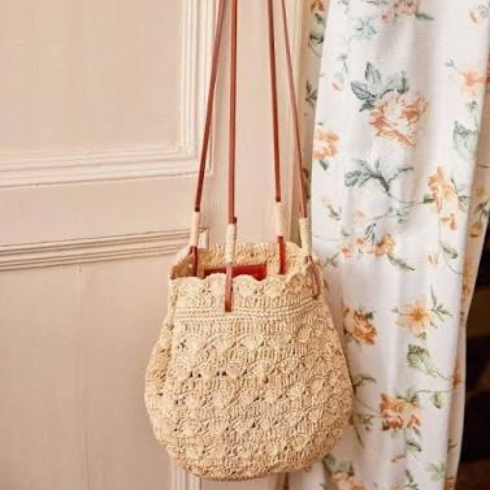 Sezane Ralph Raffia Bag NWT - Picture 10 of 10